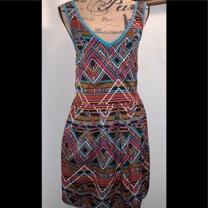 Tribal Print BabyDoll Dress